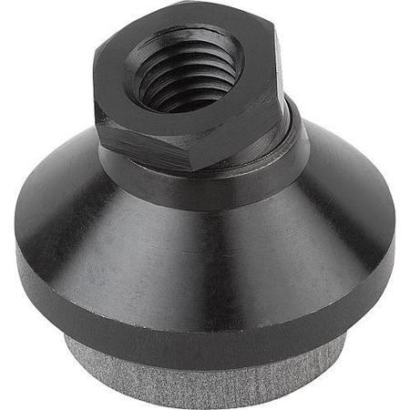 KIPP Swivel Feet with vibration absorption, steel and stainless steel, inch K0420.1A6